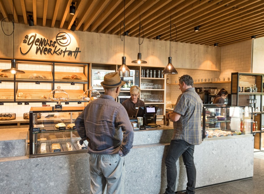 Bäckerei Shop mit Kunden